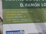 EMPRESA BAIANA ATRASA OBRAS DA QUADRA DO JEMB - Diocese de Bom Jesus do Gurguéia-Piauí
