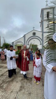 Dom Marcos Tavoni preside celebração do Domingo de Ramos e da Paixão do Senhor na Catedral de Nossa Senhora das Mercês