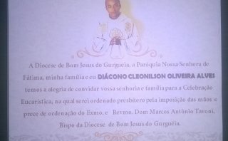 Ordenação Presbiteral do Diác. Cleonilson Oliveira Alves