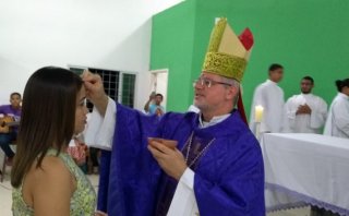 Dom Marcos celebrou a Quarta-feira de Cinzas na futura Paróquia Nossa Senhora de Guadalupe.