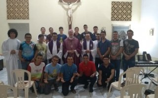 Dom Marcos Tavoni esteve visitando nossos Seminaristas do propedêutico