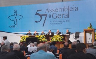 Dom Marcos tavoni está participando da 57ª Assembleia Geral da CNBB em Aparecida-SP