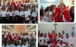 Dom Marcos Tavoni celebra o Crisma em Cristino Castro