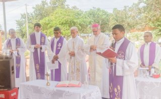 Missa de Inauguração do Cruzeiro da Comunidade na Santa Fé. 