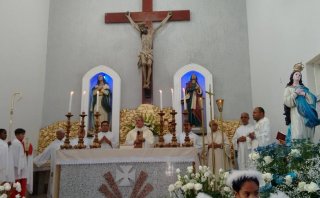 D.Marcos Tavoni preside Missa no encerramento da Festa da Imaculada Conceição em Corrente
