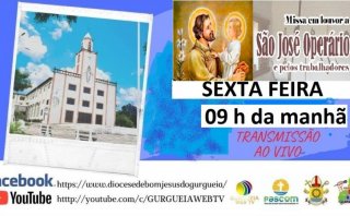 CONVITE DE DOM MARCOS PARA A MISSA DE SÃO JOSÉ OPERÁRIO 