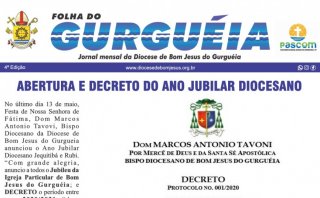 FOLHA DO GURGUEIA - DIOCESE DE BOM JESUS DO GURGUEIA DISPONIBILIZA QUARTA EDIÇÃO DO JORNAL 