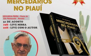 Padre Fernando Cascón, O. de M. realiza o lançamento do livro: "OS BISPOS MERCEDÁRIOS NO PIAUÍ"