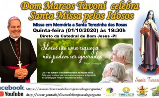 DOM MARCOS CELEBRA SANTA MISSA NO DIA INTERNACIONAL DA PESSOA IDOSA 
