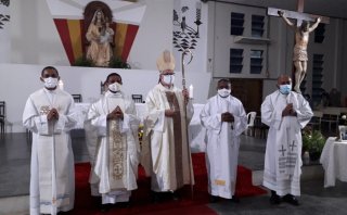 MISSA DE DESPEDIDA E ENVIO PARA NOVA MISSÃO DO PADRE JUCILEI LIMA DA SILVA 