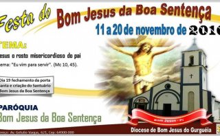Paróquia Bom Jesus da Boa Sentença festeja padroeiro