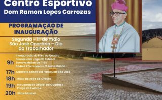 INAUGURAÇÃO DA QUADRA DE ESPORTES - Diocese de Bom Jesus do Gurguéia.