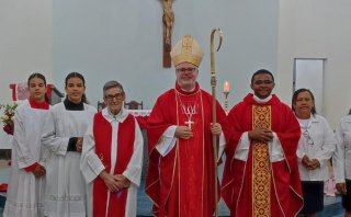 DESPEDIDA DO PE. JOÃO PIRES E ACOLHIDA DO PE. JUCILEI MARCAM O PENTECOSTES EM SEBASTIÃO BARROS - Diocese de Bom Jesus do Gurguéia