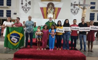 DIA DO NASCITURO É MARCADO POR MISSA QUE DESTACOU A DEFESA DA VIDA - Diocese de Bom Jesus do Gurguéia