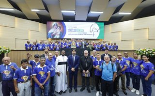 Dom Marcos Tavoni participa de sessão solene em homenagem ao Dia Estadual do Terço dos Homens