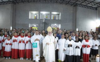 DOM MARCOS TAVONI PRESIDE A 9ª NOITE DO 128º NOVENÁRIO DO SENHOR BOM JESUS DA LAPA EM CRISTINO CASTRO