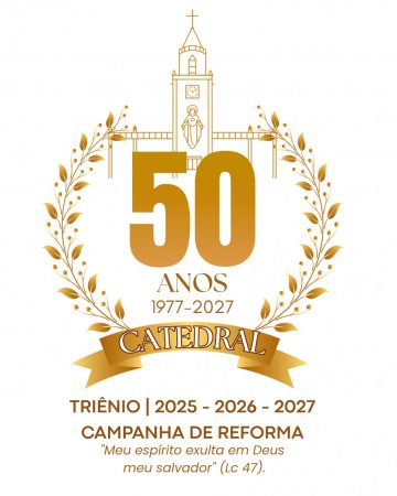 Dom Marcos Tavoni idealiza o Brasão do Triênio Jubilar da Catedral de Bom Jesus do Gurguéia