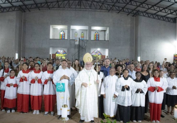 DOM MARCOS TAVONI PRESIDE A 9ª NOITE DO 128º NOVENÁRIO DO SENHOR BOM JESUS DA LAPA EM CRISTINO CASTRO